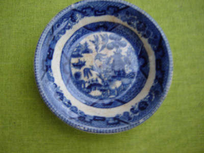 Portelan Buffalo Pottery 1911 Semi Vitreous, frumoasa farfurioara foto