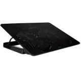 Stand Cooler notebook Spacer Gaming 2F, pana la 17 inch, 2 ventilatoare, Argintiu
