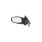 Oglinda exterioara Fiat Seicento (187) 02.1998-11.2010 partea dreapta Best Auto Vest crom convex carcasa neagra reglare parghie fara incalzire