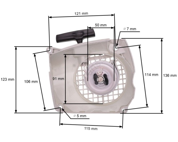 Demaror drujba compatibil Stihl MS231, MS251