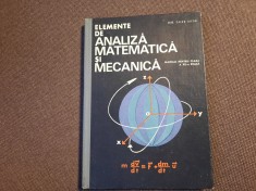 Caius Iacob - Elemente de analiza matematica si mecanica. clasa a XII-a reala