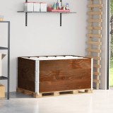vidaXL Rame pentru paleți 3 buc. maro 120x80 cm lemn masiv de pin 3295369