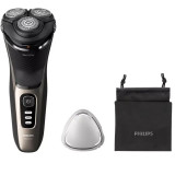 Aparat de ras Philips Shaver S3242/12, umed şi uscat, fara fir, capete 5D pivotante si flexibile, lame autoascutire, 60 min, Auriu cenusiu