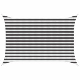 vidaXL P&acirc;nză de umbră Antracit și Alb 2 x 3 m HDPE 42032758