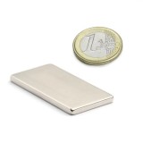 Magnet neodim bloc, 30x15x2&nbsp;mm, putere 3 kg, N38