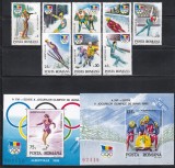 Romania 1992, LP. 1274, 1975, 1276 - J.O. Albertville, Serie + Col. DT + Colita NDT, SET COMPLET, MNH