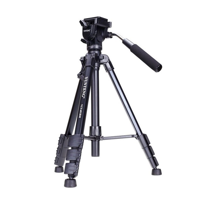 Trepied video Yunteng VCT-691 cap fluid panoramic cu DEFECT de FABRICATIE