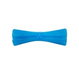 Jucarie din cauciuc eco pentru caini, forma de Gantera, 12 cm, albastru