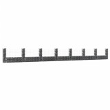 VidaXL Coș gabion &icirc;n formă de U cu 8 st&acirc;lpi, 860x20x100 cm, fier