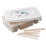 Spatule ceara din lemn pentru cosmetica Sinelco 400buc cod.7410514
