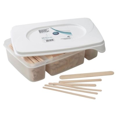 Spatule ceara din lemn pentru cosmetica Sinelco 400buc cod.7410514 foto
