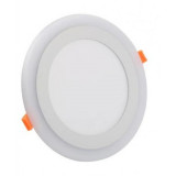 Spot LED Rotund Doua Culori 6+3W 3000k-6500k 450lm Trei Functii