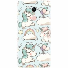 Husa silicon pentru Xiaomi Redmi Note 5A Prime, Unicorns And Clouds foto