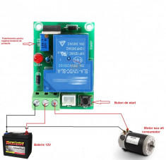 RELEU de protectie pt. BATERIE de 12V impotriva supradescarcarii maxim 30A foto