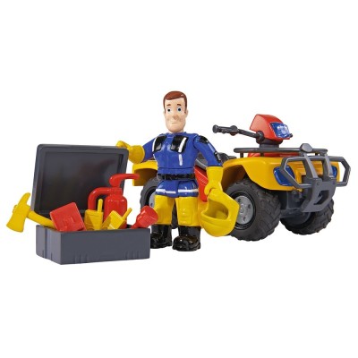 ATV Simba Fireman Sam, Sam Mercury Quad cu figurina Sam si accesorii foto