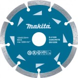 Disc diamantat, segmentat, pentru debitare beton, Makita D-41595, 125 x 22.23 x 2.2 mm