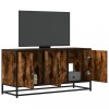 VidaXL Dulap TV stejar fumuriu, 100x35x50 cm lemn prelucrat și metal 848831