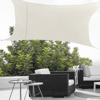 Copertina soare Sonnensegel 2 x 3 m culoarea nisipului [en.casa] HausGarden Leisure foto