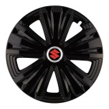 Set 4 capace roti Glory negru R14 Compatibil Cu Suzuki, Autohelix MSA