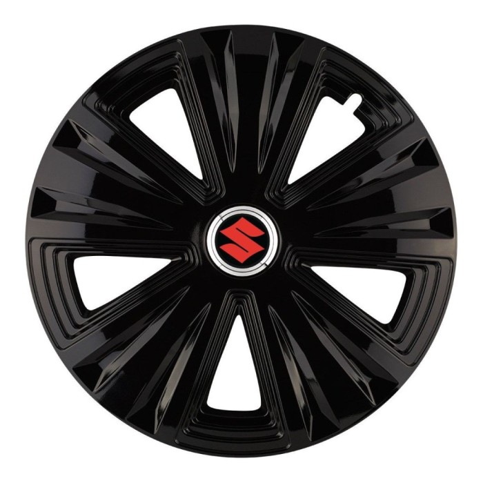 Set 4 capace roti Glory negru R14 Compatibil Cu Suzuki