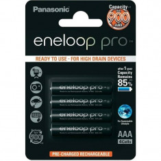 Acumulator Panasonic Eneloop Pro R03 AAA 930mAh Blister 4 buc foto