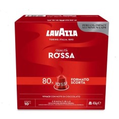 Cafea capsule Lavazza Qualita Rossa, compatibile Nespresso, 80 buc