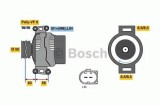 Generator / Alternator MERCEDES SPRINTER 4,6-t platou / sasiu (906) (2006 - 2016) BOSCH 0 986 049 010