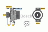 Generator / Alternator MERCEDES VIANO (W639) (2003 - 2016) BOSCH 0 986 049 010