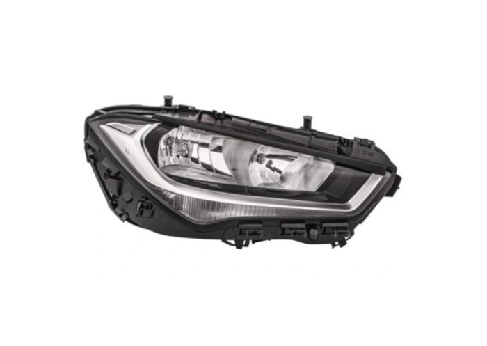 Far Mercedes Clasa Cla (C118), 03.2019-, montare fata, dreapta, H7+H7+LED; electric; cu motor; halogen; fara marcaj &amp;quot;MERCEDES-BENZ&amp;quot;, HELLA