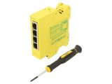 Switch Ethernet 4 Porturi RJ45 5-30VDC