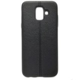 Cumpara ieftin Husa telefon Silicon Samsung A6 2018 a600 Black Leather