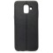 Husa telefon Silicon Samsung A6 2018 a600 Black Leather