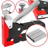 Capsator Manual Tapiterie Verke 4-14mm, Capse U/C/T Incluse, Corp Metalic, Reglaj Forta, Profesional, V86041