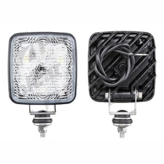 Proiector de lucru 12/24V; 800lm; unghi raza lumina 28 grade; carcasa aluminiu; cu cablu; patrat; cu suport; 6xLED; Latime: 105 mm; Inaltime: 105 mm; foto
