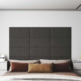 vidaXL Tăblie de Pat pentru Perete 12 pcs Gri &icirc;nchis 60 x 30 cm 4008345