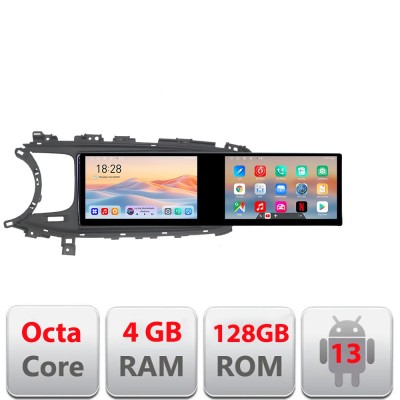 Navigatie Mitsubishi ASX 2017-2021 model facelift Edotec 2 ecrane 8 core 4+128 21.6 inch Incell android Wifi 5Ghz gps internet Kit-091-v2 CarStore Tec foto