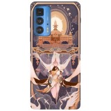 Husa compatibila cu Motorola G20 model Ningguang Genshin Impact, Silicon, TPU, Viceversa, Transparent, Carcasa
