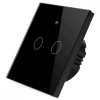 Intrerupator inteligent cu touch Tuya, Life Smart, Wi-Fi, RF433, cu sau fara nul, 2 canale, 10A, Sticla securizata, @SmartWiz smw40, Altele