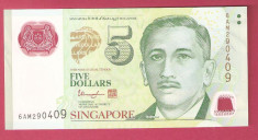 SINGAPORE 5 $ / 2015. UNC. foto