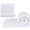 Set alb, pilota 180x200cm 250gsm + 2 perne albe nematlasate 50x70cm Relax KipRoom