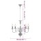 Candelabru, argintiu, 5 becuri E14 - 10