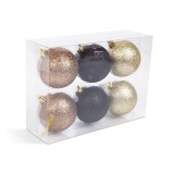 Set decor pentru brad - auriu &icirc;nchis - 6 piese / set Best CarHome, Oem