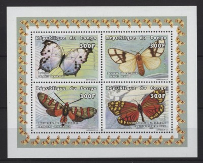 PR CONGO 1999 FAUNA INSECTE FLUTURI foto