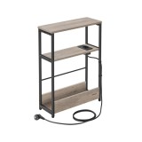 Cumpara ieftin Masuta laterala cu priza Vasagle Maro 45x18x58 cm
