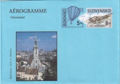 FILATELIE TEMATICA - PLIC SLOVACIA TEMATICA AVION AVIOANE AVIATIE AEROGRAM