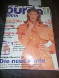 Revista de moda BURDA-originala-luna 2/1996,de colectie,in Germana,supli.Romana