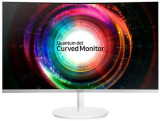 Monitor Gaming VA LED Samsung 27inch LC27H711QEUXEN, WQHD (2560 x 1440), HDMI, DisplayPort, Ecran Curbat, 4 ms (Alb)