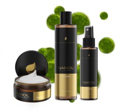 Set de ingrijire a parului cu algae Nanoil Masca de par, balsam, ?ampon foto