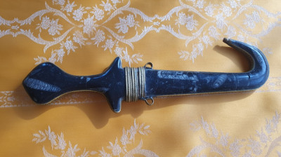 Cutit, pumnal artizananal african cu pietre semipretioase, UNICAT foto