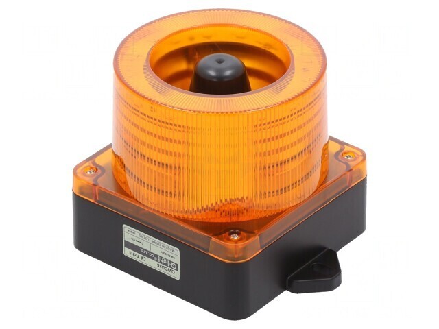 Semnalizator LED Ambră Luminos și Acustic 10-30VDC IP66